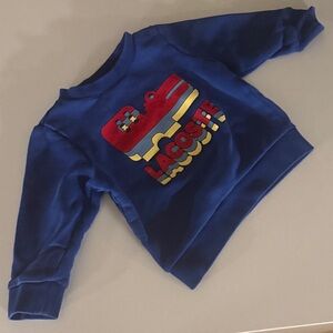 Lacoste Kids Sweatshirt in Blue with Red and Yellow Accents